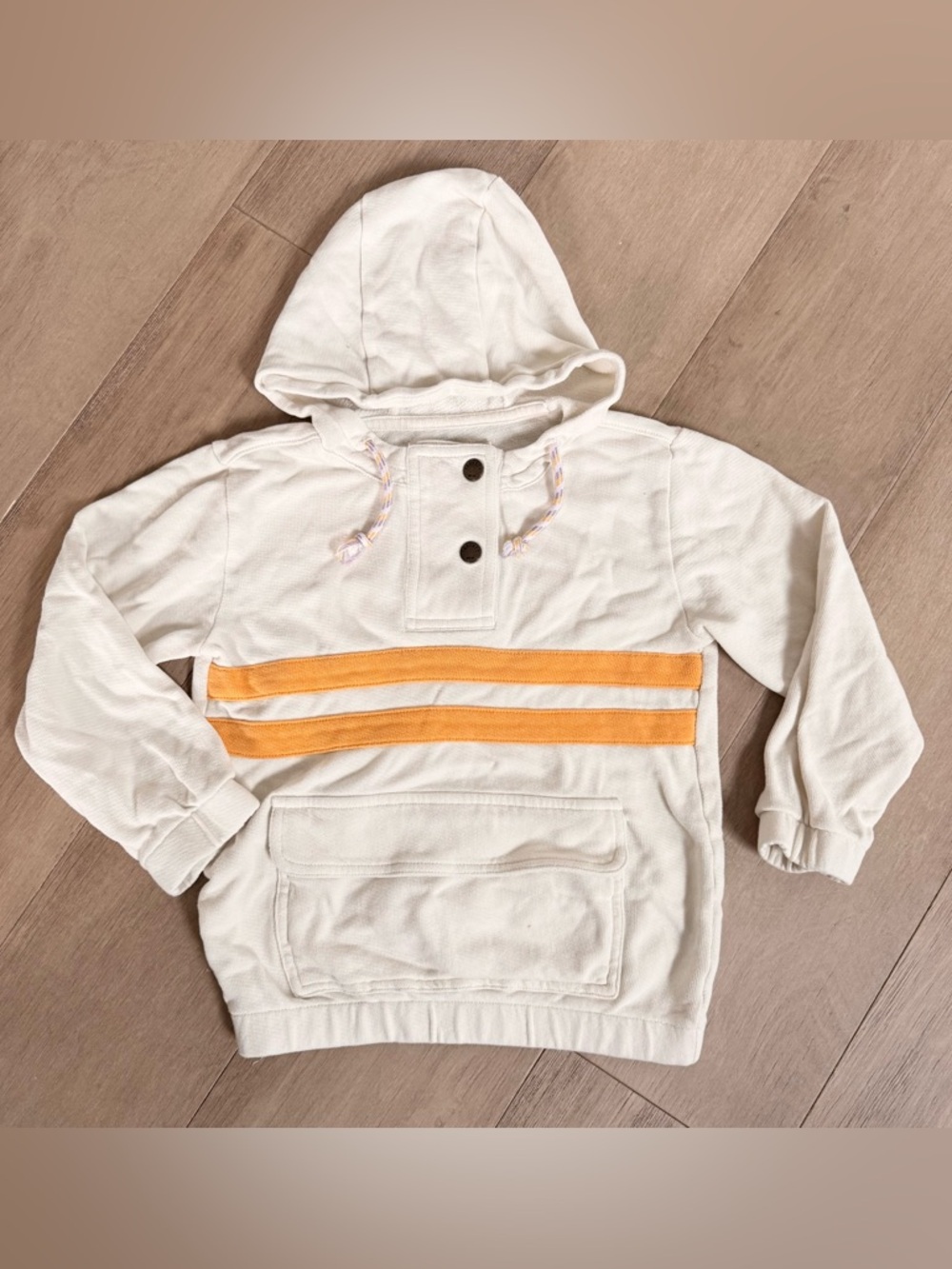Kids Faherty Embroidered Patchwork Sun Hoodie Toddler Sz 6